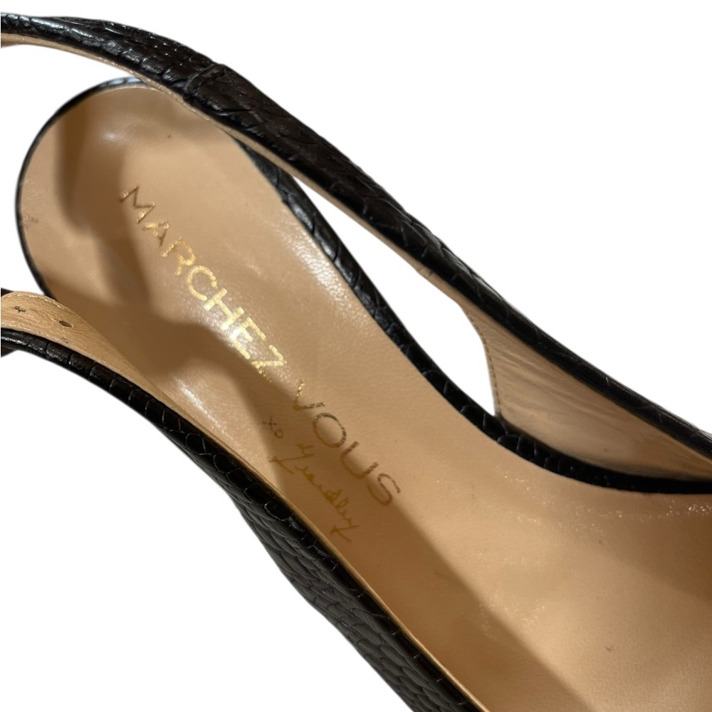 Elegant Black Slingback Heels - Picture 3 of 8
